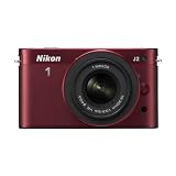 Nikon ミラーレス一眼 Nikon 1 J2 ダブルズームキット1 NIKKOR VR 10-30mm f/3.5-5.6/1 NIKKOR VR 30-110mm f/3.8-5.6付属 レッド N1J2WZRD