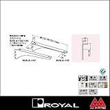 e-kanamono ロイヤル 棚受け ステンレスウッドブラケット SUS-A-133 300 ステンレスヘアライン ※片側のみ（左右セットではありません）