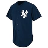 ニューヨーク・ヤンキースfull-buttonカスタムまたは空白Back Major League Baseball cool-baseレプリカMLBジャージ