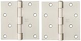 Stanley Hardware Rp741 4" X 4" Square Corner Residential Hinge in Satin Nickel [並行輸入品]