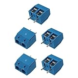 SODIAL(R) 5個2ピン5.08mm PCB通用ネジターミナルブロックコネクター　300V 16A