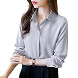 [DREKOBOS] ブラウス レディース 長袖透けない シワにならない事務服 ノーアイロン オフィスカジュアル シャツ 春夏秋冬