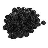 uxcell 指プロテクター 手袋 使い捨て 静電気防止 ラテックスゴム製 ブラック 205個入