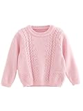 (ラブビューティー) Lovebeauty 秋冬 子供服 ニットセーター ガールズ 女の子 厚手 保温セーター　PINK 90