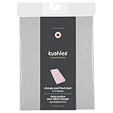 Kushies Baby Fitted Change Pad Sheet, Grey Solid by Kushies