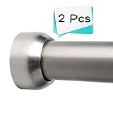 Alise 2個1インチDiaステンレススチールパイプハードウェアのパイプ継手フランジソケットクローゼットロッドホルダーブラケット、fl3009 – 2p Brushed Finish