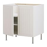 IKEA(イケア) FAKTUM ストート ホワイト 80 cm 59833014 ベースキャビネット 棚板/ 扉2枚付、ストート ホワイト