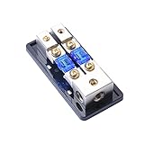 WINOMO ヒューズブロック 車用　二つ60Aヒューズ付き　A0123
