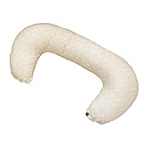 白井産業  日本製 オーガニックダブルガーゼ 抱き枕&授乳クッションカバー式 ドットスモール