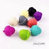 Mamimami Home 可愛い 歯固め ハシバミ ビーズ シリコーン製　24x21MM　DIY 授乳看護用 幼児玩具 おしゃれペンダント アクセサリー　エキナセア ビーズ　20個「BPAフリー」「