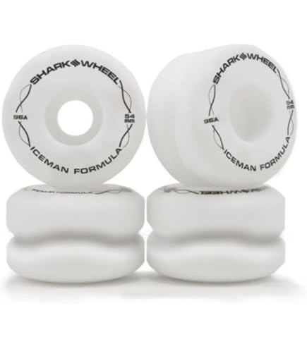 Amazon | Shark Wheel 54mm Jaws スケートボードホイール (ホワイト