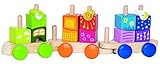 Hape - Early Explorer - Fantasia Blocks Wooden Train Set [並行輸入品]