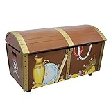 Fantasy Fields - Pirate Island Thematic Kids Wooden Toy Chest with Safety Hinges | Imagination Inspi