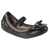 モモ グロウ 幼児/キッズ用キミー ブラック レザー バレエ フラット シューズ チェストナッツ 米国幼児用サイズ10 M (インポート)