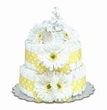 Bloomers Baby Diaper Cake Classic Yellow Gerbera Daisies 2-Tier by Bloomers [並行輸入品]