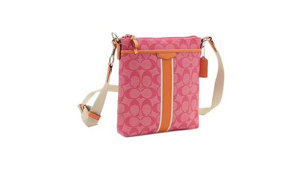 pink and orange coach bag