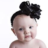 ゆるふわリボンヘアクリップピン付ヘアバンド・ヘッドバンド☆＜在庫あり◎＞ (ブラック)