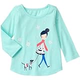 ジンボリー GYMBOREE/ ウォーキング ザ ドッグトップ ミント トップス長袖Tシャツ 12～18ヶ月【並行輸入】