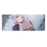 マウスパッド 大型 長方形 VTuber しぐれうい ゲーミングマウスパッド マウス用パット キーボードパッド プレイマット パソコンマット デスクパッド パッド おしゃれ 防水 滑り止め 耐久性が良い 光学マウス対応 軽量 仕事 ゲーム オフィス ホーム用 贈り物 30x80cm
