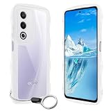 FOR OPPO A3-5G ケース クリア ウェーブ リング付き TPU波状のバンパー 透明 スマホケース かわいい うねうね オッポ A3-5G ウェーブ デザイン 可愛い 韓国 女性用 薄型 人気 おしゃれ 耐衝撃 ストラップホール付き(クリア)