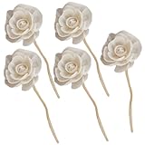 TOPPERFUN 5本 アクセサリー アロマ 花 スティック ホーム 香り ディフューザー リード ディフューザー アロマ ディフューザー ドライ 花 ディフューザー ラタン 香り付