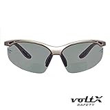 voltX[コンストラクター] 遠近両用（二重焦点）偏光保護めがね／サイクリング用スポーツめがね 欧州規格CE EN166F適合 （+1.5D） マイクロファイバー製めがねポーチ、および安全ストラップ