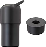 アトラス ペットボトルホルダー 水筒 保冷 ペットボトルクーラー 500ml 700ml 真空断熱 ブラック 大容量 ハンドル 取っ手付き スペーサー付き ボトルインボトル ABIB-LBKSP