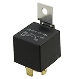 SODIAL 40A DC 12V 5ピン　SPDT トラックオートカーアラームオーディオリレー　JD1914 黒