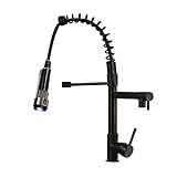 Rozin オイルは青銅をこすり 台所用 蛇口 じゃぐち LEDライト バスルーム用 混合水栓