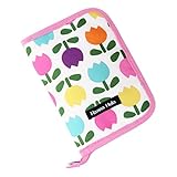 ハンナフラ(Hanna Hula) 母子手帳ケース(マルチケース) Mサイズ ホワイトチューリップ