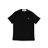 [プレイ コムデギャルソン] Tシャツ 半袖 レッドハート ロゴ PLAY COMME des GARCONS PLAY T-SHIRT メンズ T304 ブラック M [並行輸入品]