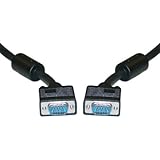 SVGA Cable with Ferrites, Black, HD15 Male, Coaxial Construction, Double Shielded, 100 foot [並行輸入品]