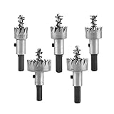 ホールソー 16-30mm カーバイド 電動ドリル ボール 穴あけ 鋼合金システム 5個 ドリルカーバイド HSS ホールカッターツールキット