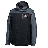 NCAA Ohio State BuckeyesメンズThe Tundra厚手パーカージャケット、ブラック、大