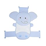 バスタブネット/ベビーシャワーネット/ネットポケット/新生児用バスタブブラケット/ノンスリップバスベッド/パウダー/ブルー (色 : Blue)