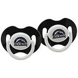 Colorado Rockies Black Infant Pacifier Set - 2014 MLB Baby Pacifiers by Baby Fanatic [並行輸入品]
