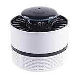 【 アイサキ 】 蚊取り UV光源 吸引式 USB給電式 蚊対策グッズ 電気蚊取 吸引ファン 省エネ 携帯便利 (白)