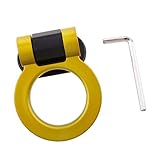 Perfk トラック　SUV　自動車用　アクセサリー　装飾用　 レーシングフック　けん引　牽引 フック　全6カラー - ゴールド