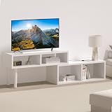 【天通ライト】テレビ台 ローボード tv台 テレビラック テレビボード 伸縮 テレビボード オープン収納 オープン収納 家具 コーナー 角度調整 32～40V型対応 簡単組立 tks-yy06-wh
