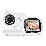 Anself ベビーモニター ビデオ ベビーセキュリティカメラ 3.5インチTFT液晶 双方向音声 温度監視システム 子守唄