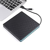 Effelon USB3.0 Type-C 外付け DVD/CDドライブ バスパワー ポータブル CD/DVD読取/書込DVD±RW CD-RW Window/Mac OS/XP/Vista対応 DVD プレイヤー 高速 静音薄型 軽量 エラー修正