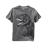 カーターズ Carter's/ ダイナソーグローインザダークグラフィックティ グレー トップス半袖Tシャツ 9ヶ月【並行輸入】