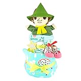 おむつケーキ スナフキン ムーミン ミイ 2段 出産祝い ベビーギフト タオル ソックス スタイ ハンドパペット moomin11