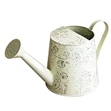 ローズ柄ジョウロ　ホワイト