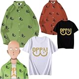 [JWYZZH] ワンパンマン tシャツ 半袖 サイタマ先生 グッズ 周辺 サイタマ先生 同型シャツ 毛文字プリント 丸首 ゆったり スポーツ 軽い 柔らかい 快適 カジュアル おしゃれ メンズ レディース 男女兼用 春夏秋 (S,05) [並行輸入品]