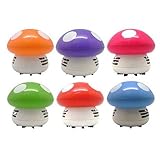 (Mushroom) - Zantec Mini Hand-held Dust Vacuum Cleaner Cute Design Portable Home Office Corner Desk 