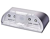 Generic PIR Infrared Ir Wireless Auto Sensor Motion Detector Keyhole 4 LED Light Lamp L0403 Sliver [