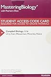Cover of Mastering Biology with Pearson eText -- ValuePack Access Card -- for Campbell Biology