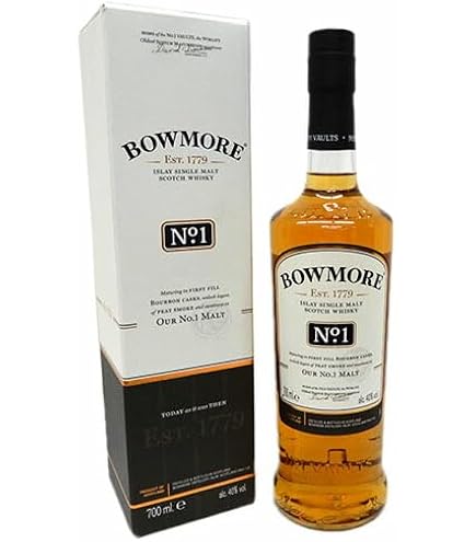 Amazon.co.jp: ボウモア No.1 ナンバー ワン 箱付き 並行品 40度 700ml