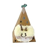 【ノーブランド品】かわいい 赤ちゃん 柔らかい 1-4歳 暖かい ふわふわ ベッドソックス スリッパ 幼児 靴下　キャタピラパターン